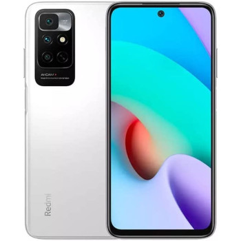 Xiaomi Redmi Note 11 4G Volte 128GB + 6GB Factory Unlocked 6.43" Quad Camera 50MP Night Mode (NOT Verizon Sprint Boost Cricket At&t Metro Pcs) (w/Fast Car Charger Bundle) (White)