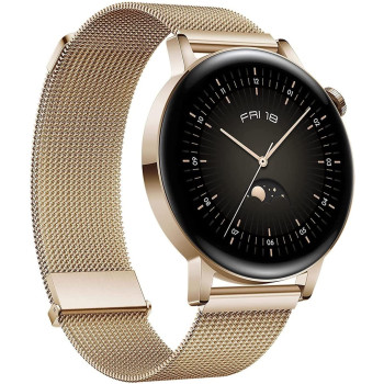 HUAWEI WATCH GT 3 42 mm Smartwatch, Durable Battery Life, All-Day SpO2 Monitoring,Accurate Heart Rate Monitoring,100+ Workout Modes, Bluetooth Calling, Gold