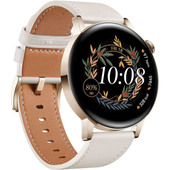 HUAWEI Watch Smartwatch, Durable Battery Life, All Day Spo2 Monitoring, Personal Ai Running Coach, Accurate Heart Rate Monitoring, 100+ Workout Modes, Bluetooth Calling, Milo White, Gt3 42mm
