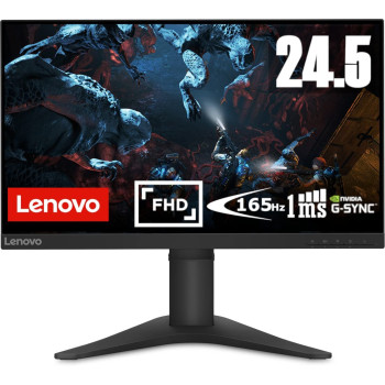 Lenovo 65FEGAC2UK G25-10(C19245FY0) 24.5 inches LED Gaming Monitor With Stand, Raven Black