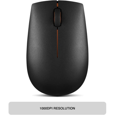 Lenovo 300 Wireless Compact Mouse WW GX30K79401, black, 32 x 56 x 98