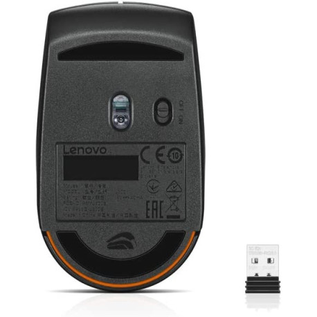 Lenovo 300 Wireless Compact Mouse WW GX30K79401, black, 32 x 56 x 98