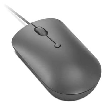 Lenovo 540 USB-C Wired Compact Mouse, 4 Button, Adjustable 2400 DPI, Left or Right Hand, GY51D20876, Storm Grey