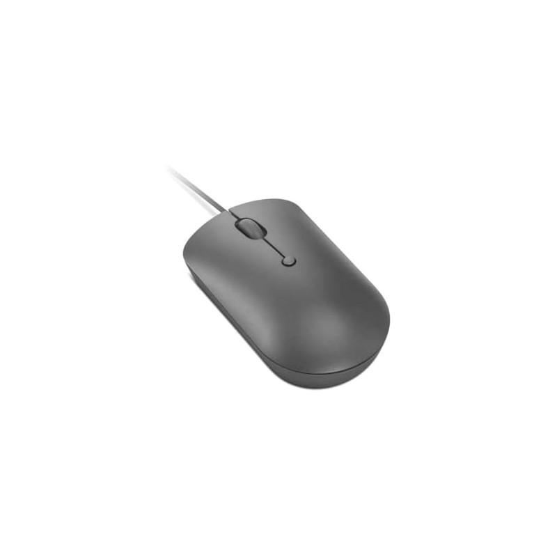 Lenovo 540 USB-C Wired Compact Mouse, 4 Button, Adjustable 2400 DPI, Left or Right Hand, GY51D20876, Storm Grey