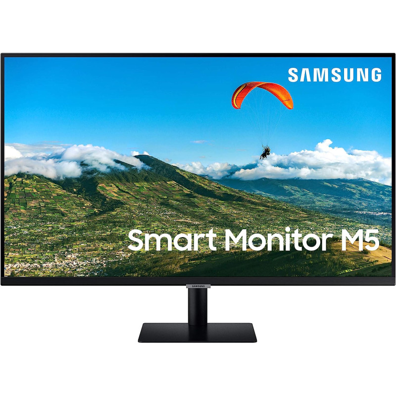SAMSUNG 27 Inches Smart Monitor - With Entertainment Apps, Remote Control and Built-in Speakers, 365 Office Remote Access, Wireless Dex Connection, Tap View and Mirroring