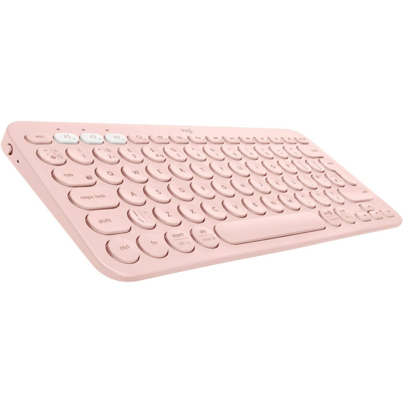 Logitech K380 Multi-Device Bluetooth Wireless Keyboard With Easy-Switch For Up To 3 Devices, Slim, 2 Year Battery – Pc, Laptop, Windows, Mac, Chrome Os, Android, Ipad Apple Tv - Rose