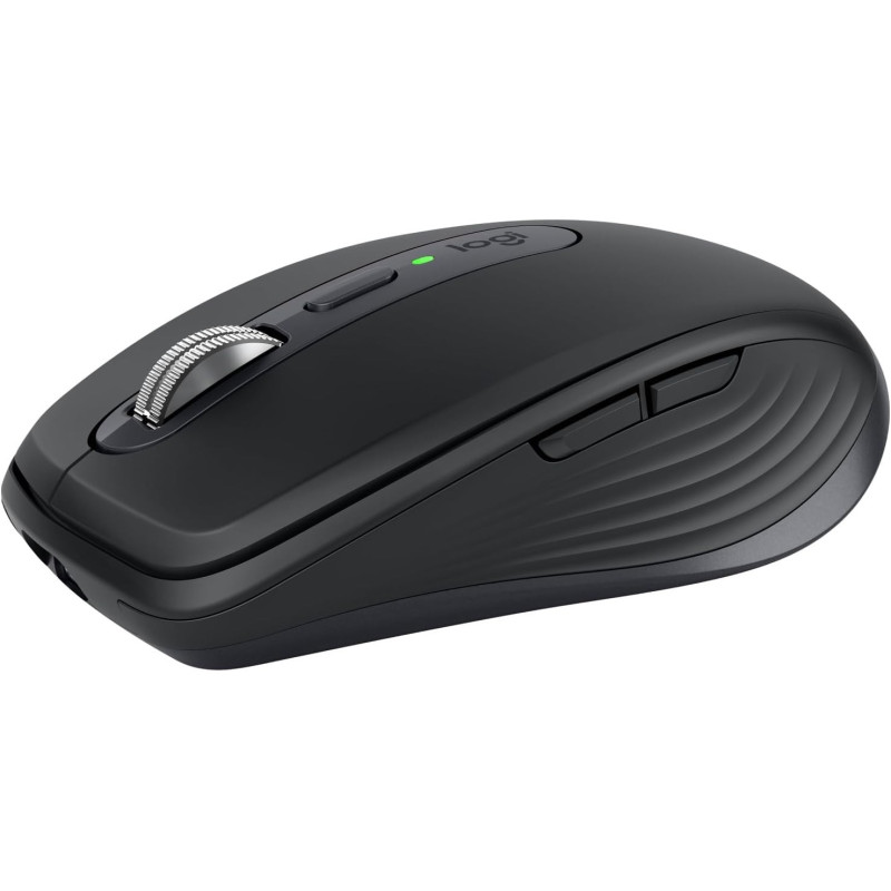Logitech MX Anywhere 3S Compact Wireless Mouse, Fast Scrolling, 8K DPI Any Surface Tracking, Quiet Clicks, Programmable Buttons, USB C, Bluetooth, Windows PC, Linux, Chrome, Mac Graphite